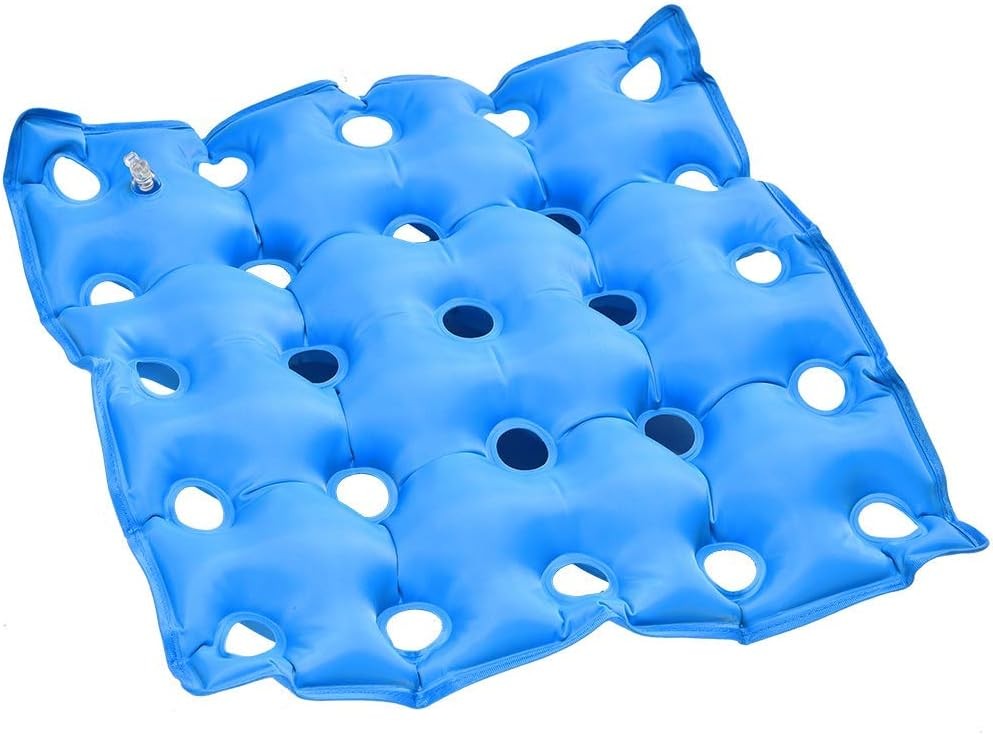 TURNSOLE Waffle Cushion for Pressure Sores Chair – 1 Count (Pack of 1), Blue