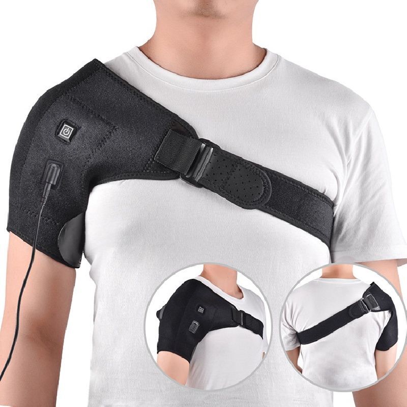 USB Heated Shoulder Massager Shoulder Brace Heating Pad For Knee Elbow Shoulder