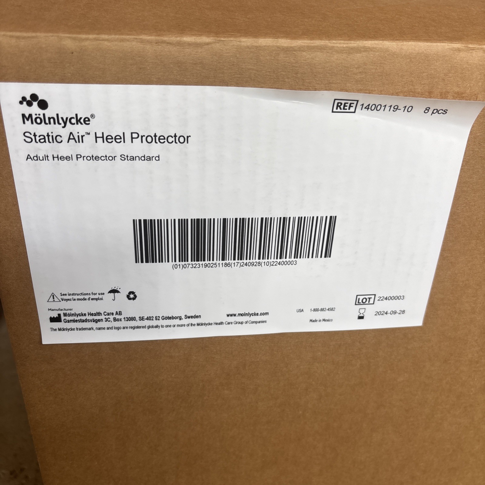 NEW SEALED Molnlycke Z-Flex Heel Protector Boot #1400119